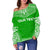 Kanaka Maoli Polynesian Chief Custom Personalised Women's Off Shoulder Sweater - Flag Version - Polynesian Pride