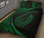 Hawaii Fish Hook Polynesian Quilt Bed Set - Circle Style Green - Polynesian Pride