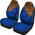 Marshall Islands Car Seat Covers - Marshall Islands Flag Blue Turtle - Polynesian Pride