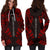 Society Islands Hoodie Dress - Polynesian Tattoo Red - Polynesian Pride