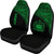 Samoa Car Seat Covers - Samoa Coat Of Arms Polynesian Green Curve - Polynesian Pride