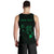 Hawaii Kakau Polynesian Three Turtles Map Personalized Men's Tank Top - Green - Polynesian Pride