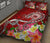 Samoa Quilt Bed Set - Turtle Plumeria (Red) - Polynesian Pride