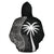 Tahiti Polynesian Custom Zip up Hoodie Coconut Black - Polynesian Pride