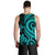 Kosrae Micronesian Men Tank Top - Turquoise Tentacle Turtle - Polynesian Pride