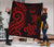 Marshall Islands Premium Quilt - Red Tentacle Turtle Crest - Polynesian Pride