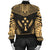 Kosrae Polynesian Chief Women'S Bomber Jacket - Gold Version - Polynesian Pride