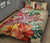 Hawaii Tropical Hibiscus Plumeria Turtle Beige Quilt Bed Set - Polynesian Pride