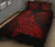 Polynesian Quilt Bed Set - Polynesian Red Shark Warrior Tattoo - Polynesian Pride