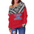 Wallis And Futuna Women's Off Shoulder Sweater - Polynesian Design - Polynesian Pride