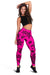 Polynesian Turtle Palm And Sea Pebbles Pink Hawaii Women's Legging AH - Polynesian Pride