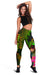 Vanuatu Polynesian Personalised Women's Leggings - Hibiscus and Banana Leaves - Polynesian Pride