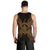 Palau Polynesian Men Tank Top Map Gold - Polynesian Pride