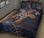 Personalized - Hawaii Kakau Polynesian Turtle Map Quilt Bed Set - Indigo - Polynesian Pride