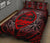 Guam Polynesian Quilt Bed Set - Red Hibiscus Coat Of Arms - Polynesian Pride