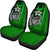 Pohnpei Micronesian Car Seat Covers Green - Turtle With Hook - Polynesian Pride