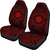 Nauru Car Seat Cover - Nauru Coat Of Arms Polynesian Red Black - Polynesian Pride