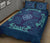 Hawaiian Quilt Bed Set Royal Pattern - Dark Blue - Polynesian Pride