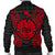 French Polynesia Polynesian Men's Bomber Jacket Map Red - Polynesian Pride