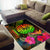 Tahiti Polynesian Area Rug - Hibiscus and Banana Leaves - Polynesian Pride