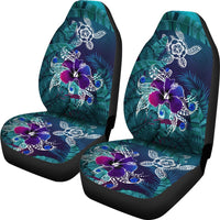 Hawaii Turtle Flowers & Palms Retro – Car Seat Covers - Polynesian Pride