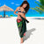 Solomon Islands Polynesian Sarong - Green Turtle Hibiscus - Polynesian Pride