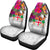 Fiji Polynesian Car Seat Covers - Hibiscus White Pattern - Polynesian Pride