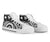 Papua New Guinea High Top Canvas Shoes - White Tentacle Turtle - Polynesian Pride