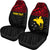 Papua New Guinea Custom Personalised Car Seat Covers - Papua New Guinea Flag Polynesian Tattoo Red - Polynesian Pride