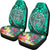 Polynesian Car Seat Covers - Turtle Plumeria Turquoise Color - Polynesian Pride