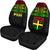 Fiji Tapa Car Seat Covers - Fiji Reggae Flag - Polynesian Pride