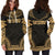 Gambier Islands Women's Hoodie Dress - Polynesian Gold Chief - Polynesian Pride