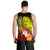 Tahiti Custom Personalised Men's Tank Top - Humpback Whale with Tropical Flowers (Yellow) - Polynesian Pride