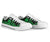 Wallis and Futuna Low Top Canvas Shoes - Green Tentacle Turtle - Polynesian Pride