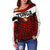 Tonga Polynesian Women's Off Shoulder Sweater - Tongan Pattern - Polynesian Pride