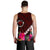 Hawaii Men's Tank Top - Kanaka Maoli With Hibiscus On Polynesian Patterns (RED) - Polynesian Pride