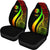 Tahiti Car Seat Covers - Reggae Polynesian Tentacle Tribal Pattern - Polynesian Pride