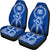 Papua New Guinea Car Seat Covers - Papua New Guinea Coat Of Arms Polynesian Tribal Blue - Polynesian Pride