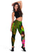 Tahiti Polynesian Women's Leggings - Hibiscus and Banana Leaves - Polynesian Pride