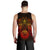 American Samoa Polynesian Men's Tank Top - Red Turtle Manta Ray - Polynesian Pride