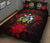 Solomon Islands Polynesian Quilt Bed Set Hibiscus Red - Polynesian Pride