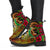 Pohnpei Micronesia Leather Boots - Hibiscus Vintage - Polynesian Pride