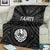 Tahiti Premium Blanket - Tahiti Seal In Polynesian Tattoo Style (Black) White - Polynesian Pride