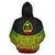 Guam Polynesian Custom Zip up Hoodie Reggae Pride Map and Seal - Polynesian Pride