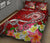 Samoa Custom Personalised Quilt Bed Set - Turtle Plumeria (Red) - Polynesian Pride