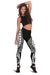 Nauru Women Leggings Polynesian Pattern Black - Polynesian Pride