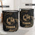 Tonga Polynesian Laundry Basket - Gold Tribal Wave - Polynesian Pride