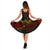 Guam Polynesian Midi Dress - Turtle Hibiscus Reggae - Polynesian Pride