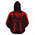 Hawaii Kanaka Polynesian Zip up Hoodie Red - Polynesian Pride