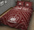 Samoa Personalised Quilt Bed Set - Samoa Seal In Polynesian Tattoo Style (Red) - Polynesian Pride